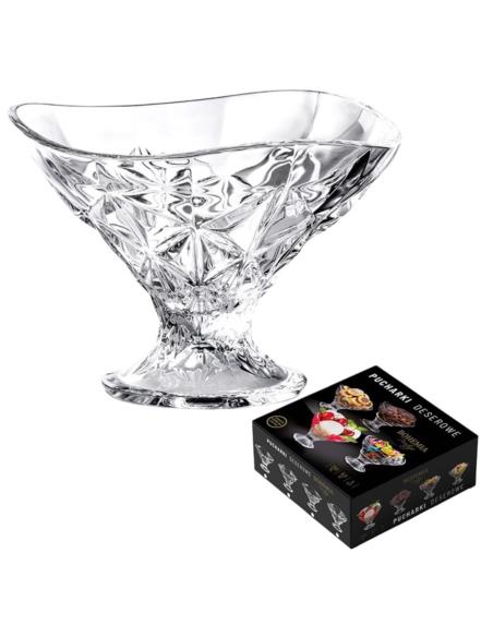 Pucharki do lodów 4 sztuki 250ml Prestige Bohemia