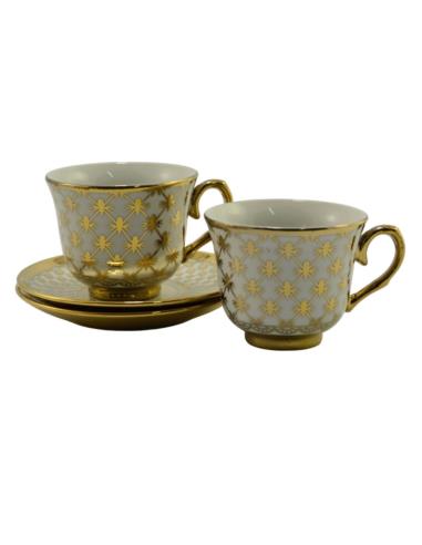 Filiżanki ze spodkami 2 sztuki 250ml GP-2005G