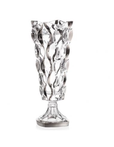 Wazon kryształ Bohemia Samba Platinum 40,5cm