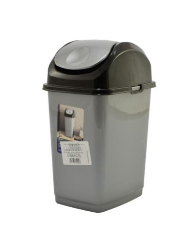 Kosz na śmieci Slim 5L uchylny srebrny