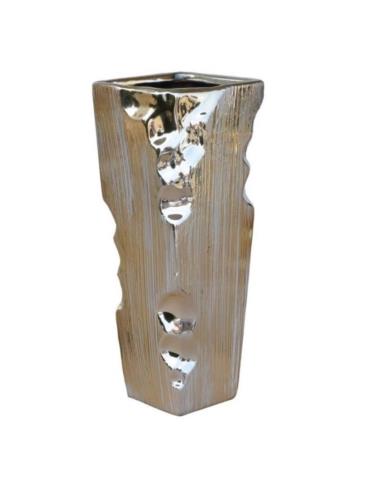 Wazon ceramiczny 25,5cm kwadrat złoty YD23B0079-2C