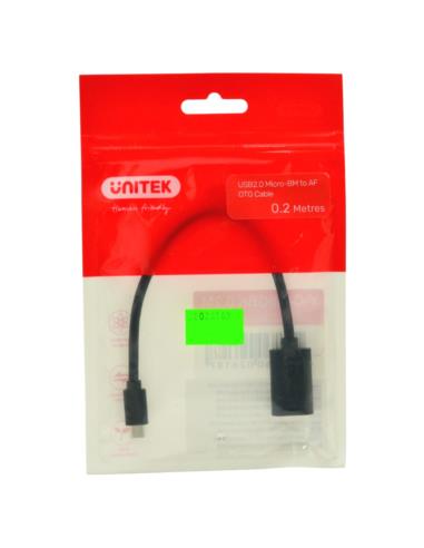 Przewód kabel  OTG USB 2.0 AF do microUSB Unitek