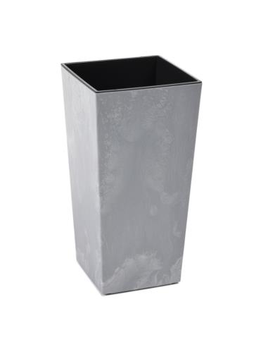Doniczka Finezja 14cm h:26cm szary beton 531