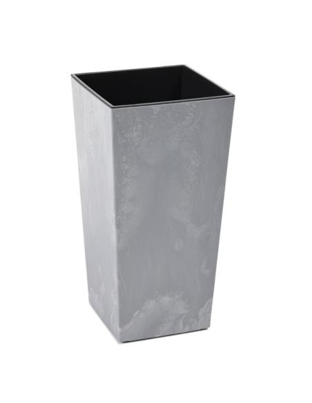Doniczka Finezja 14cm h:26cm szary beton 531