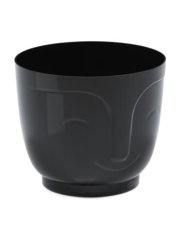 Doniczka Atena 17cm h:14,3cm czarny 197-04
