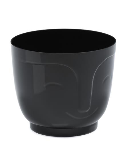 Doniczka Atena 19cm h:15,9cm czarny 198-04