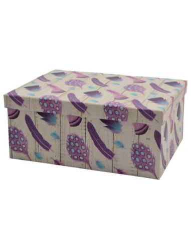 Pudełko ozdobne 31x23x13cm pióra CBP10-109