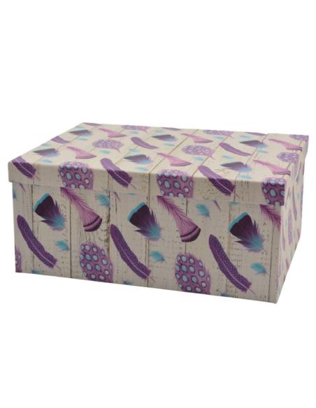 Pudełko ozdobne 35x26x15cm pióra CBP10-109