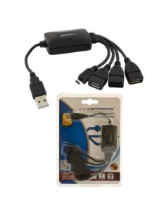 Hub USB Esperanza 3 porty + 1 micro 2.0 EA158