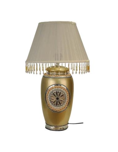 Lampa z abażurem 60cm złota Q14-7A9-C87