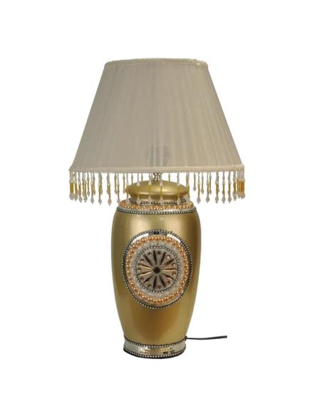 Lampa z abażurem 60cm złota Q14-7A9-C87