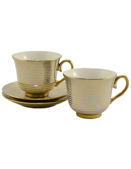 Filiżanki ze spodkami 2 sztuki 250ml GP-203