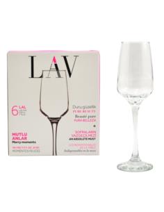 Kieliszki do szampana 230ml 6szt Lav
