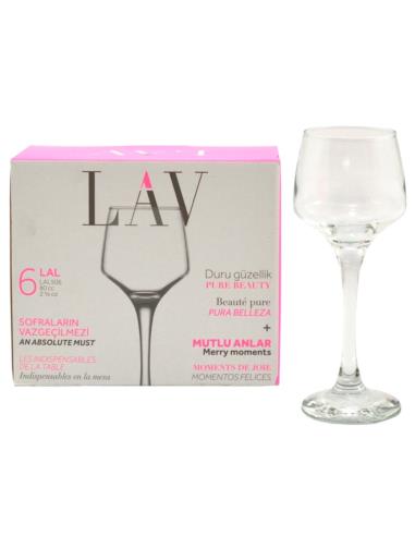 Kieliszki do likieru 80ml 6szt Lav