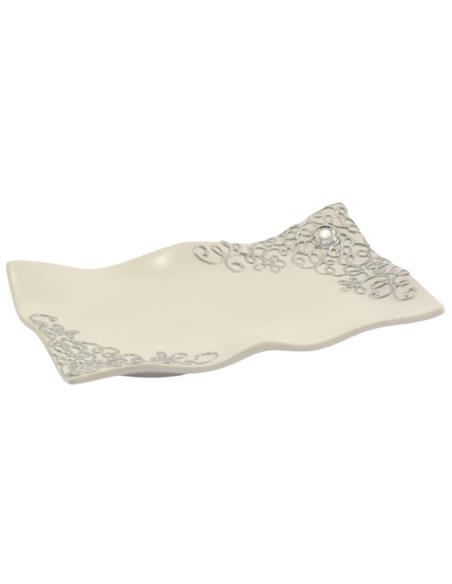 Podstawka ceramiczna falowana 29x16cm C-635ds