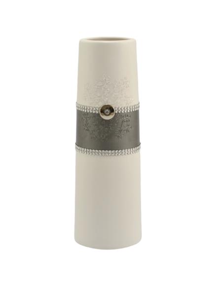 Wazon ceramiczny 35cm Tuba średnia C-546p pasek