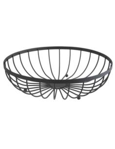 Koszyk na owoce 30x8,5cm czarny W6434-3