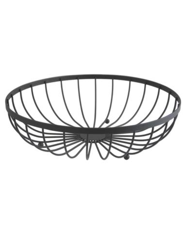 Koszyk na owoce 30x8,5cm czarny W6434-3