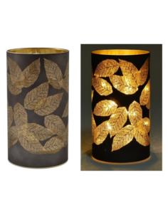 Lampion bożonarodzeniowy Liść LED 9x16cm