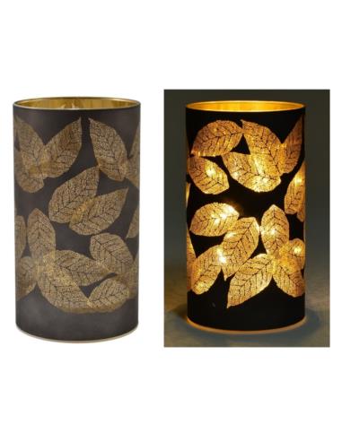 Lampion bożonarodzeniowy Liść LED 9x16cm
