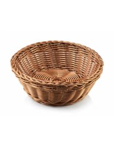 Koszyk polirattan Sino 20x7cm brązowy 4436
