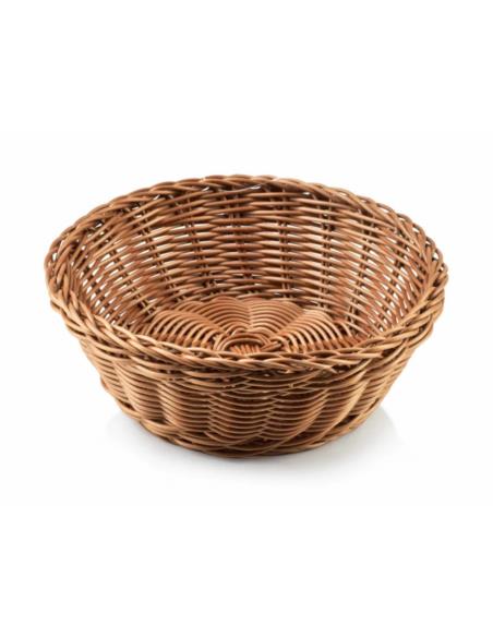 Koszyk polirattan Sino 20x7cm brązowy 4436