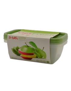 Pojemniki plastikowy do żywności 3x1,45L Fresh mix