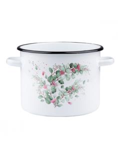 Garnek emalia 22cm 5,5L Eukaliptus