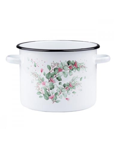 Garnek emalia 22cm 5,5L Eukaliptus