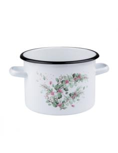 Garnek emalia 18cm 3L Eukaliptus