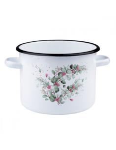 Garnek emalia 20cm 4,5L Eukaliptus