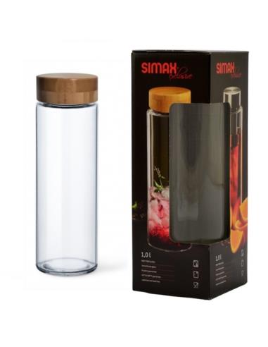 Butelka szklana 1L Pure Aqua Simax