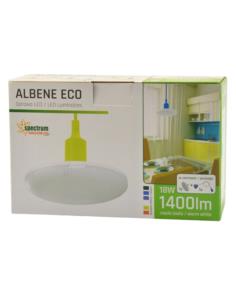 Lampa wisząca Albene 15cm LED 18W ciepła 1400lm biała