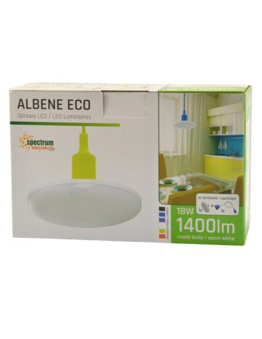 Lampa wisząca Albene 15cm LED 18W ciepła 1400lm biała
