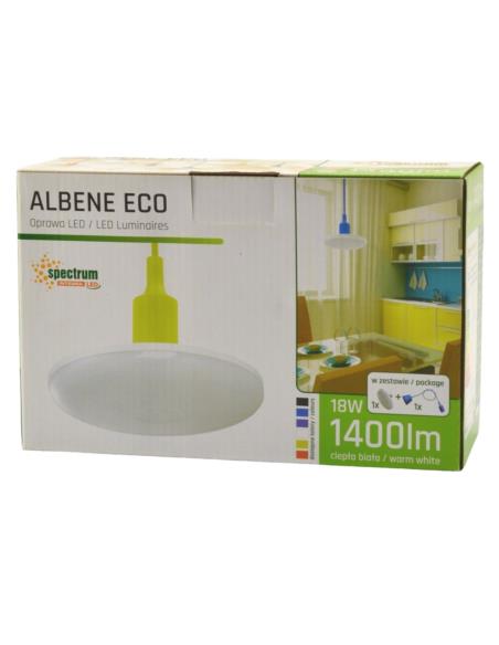 Lampa wisząca Albene 15cm LED 18W ciepła 1400lm czarna