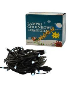 Lampki choinkowe 50 LED białe zimne