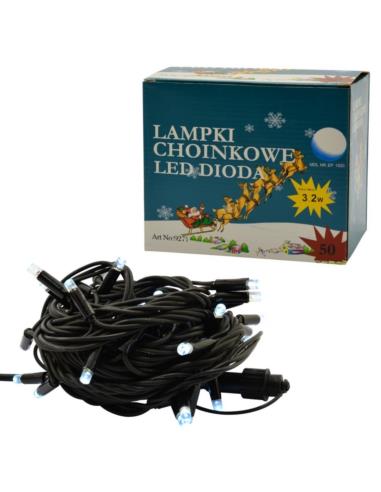 Lampki choinkowe 50 LED białe zimne