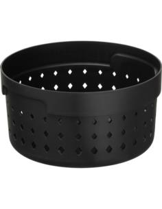 Koszyk-organizer plastikowy okrągły Seoul 13,8x7,3 czarny