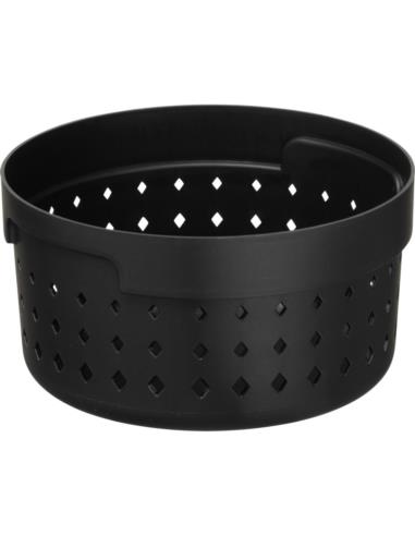 Koszyk-organizer plastikowy okrągły Seoul 13,8x7,3 czarny