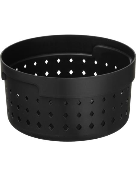 Koszyk-organizer plastikowy okrągły Seoul 13,8x7,3 czarny