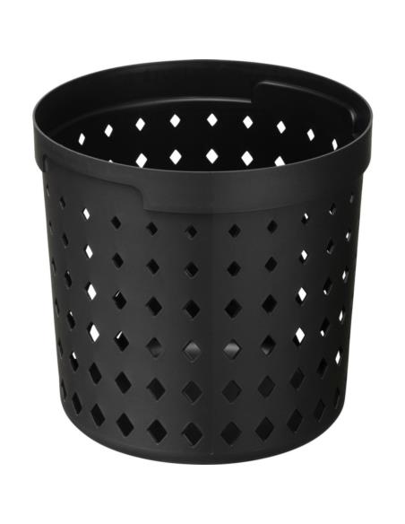 Koszyk-organizer plastikowy okrągły Seoul 16,7x15,8cm czarny