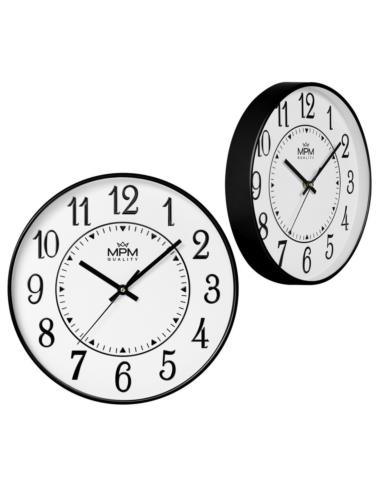 Zegar ścienny 30cm czarny E01.4369.90