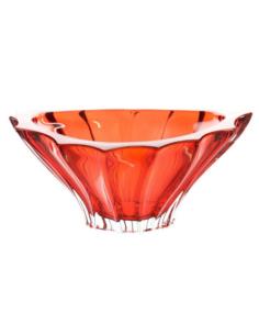 Salaterka kryształ Bohemia Plantica Red 22cm