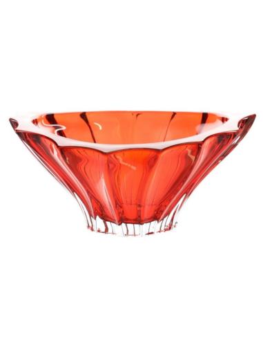Salaterka kryształ Bohemia Plantica Red 22cm