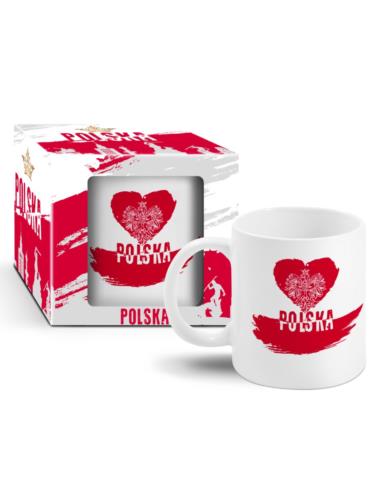 Kubek ceramiczny 300ml Boss Polska Serce