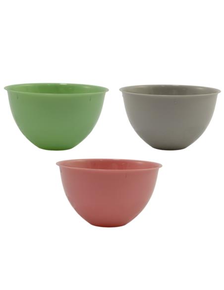 Miska plastikowa  3,0L 22cm Liść czarna