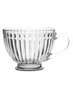 Kubek szklany 430ml na stopce Lily jumbo