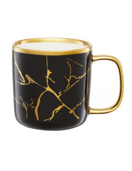 Kubek ceramiczny 370ml Royal Marble czarny 43646