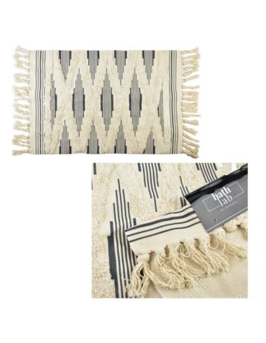 Dywanik 60x90cm bawełniany Boho szary