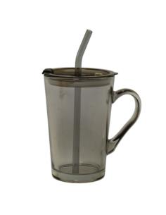 Kubek słoik szklany 450ml mix BRAK SŁOMKI